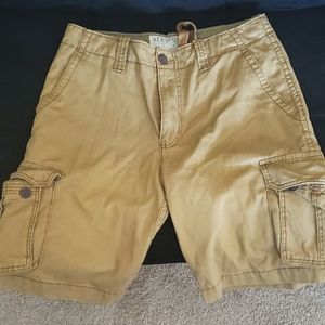 Mens Aeropostle Camo Pattern Cargo ShortsSize-32 Color - Tan